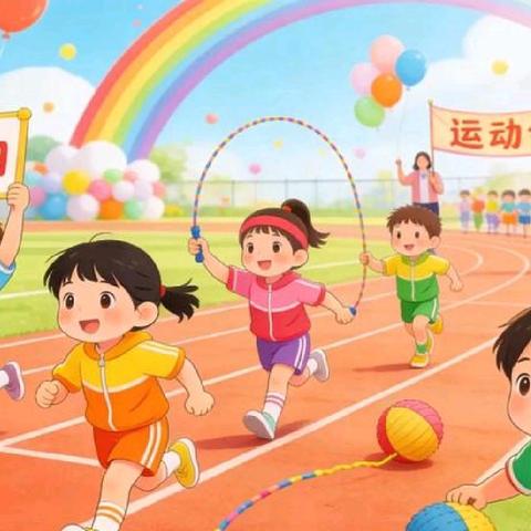 〈春日趣运动  成长藏不住〉 xx幼儿园 趣味运动会