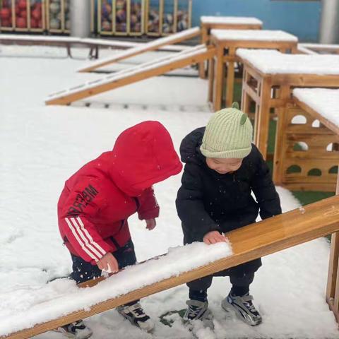 初雪满校园，除冰护安全——东营区胜利集输幼儿园扫雪除冰活动