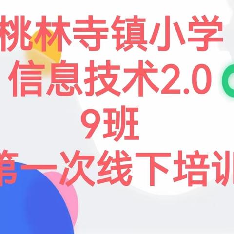 桃林寺镇小学（9班）实施信息技术应用能力提升2.0工程培训纪实