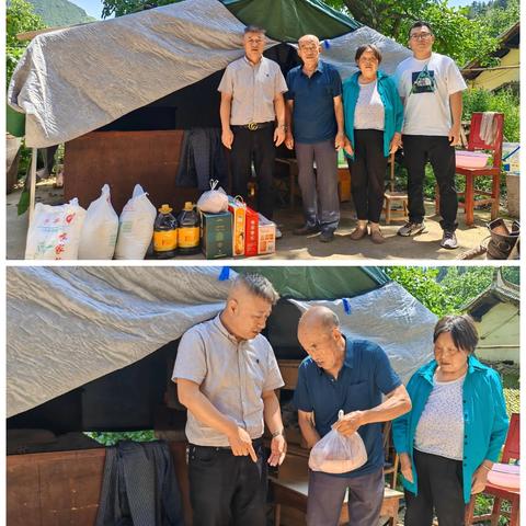 暴雨无情人有情——长安区军干所看望受灾山区的无军籍职工