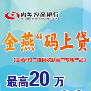 【第155期】内乡农商银行“码上贷”—有码就能贷，打好存贷营销组合拳