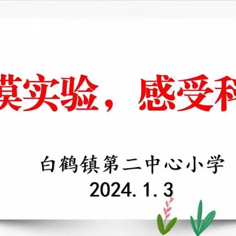 触摸实验，感受科学﻿——白鹤镇第二中心小学科学实验测评