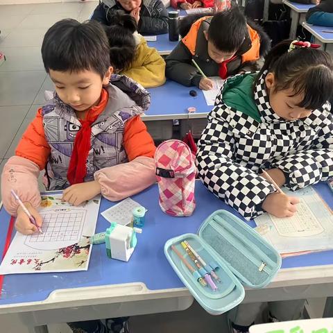 安阳市第一实验小学二年级（1）班书法结课作品