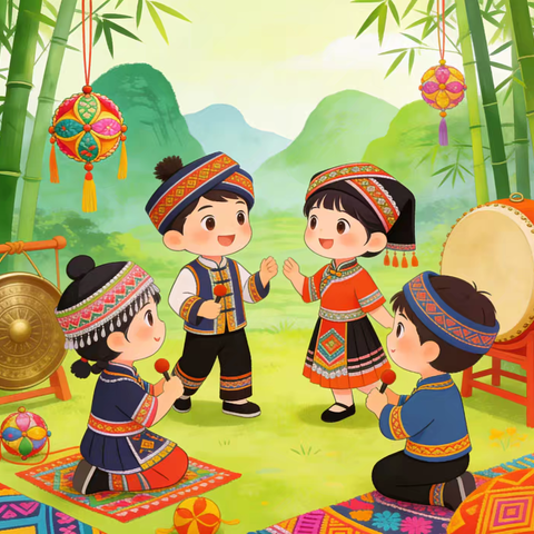 壮美三月三，童心绽芳华——县西小学四（7）班