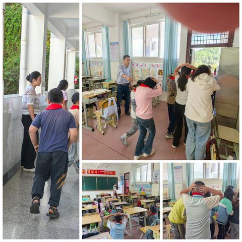 以练筑防 护校安行 ﻿——团街中心小学校园安全演练纪实