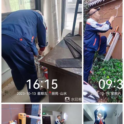 丽苑山水 2023年 10 月份第二周工作简报