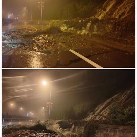 区公路管理站：冒雨清理山体滑坡碎石  保障道路安全畅通