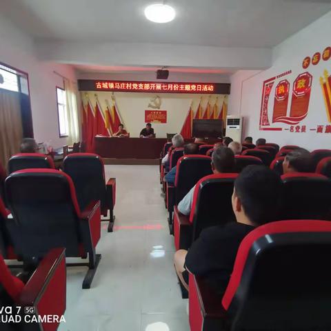 以案为鉴知敬畏   筑牢底线促廉洁——马庄村党支部7月份主题党日活动