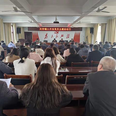 “认真学习贯彻党的二十届四中全会精神”——兴华镇扎实开展第十一个党员主题活动日