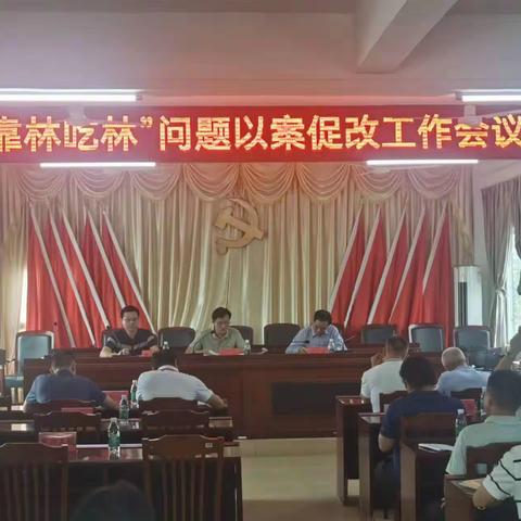 “靠林吃林”问题以案促改工作会议