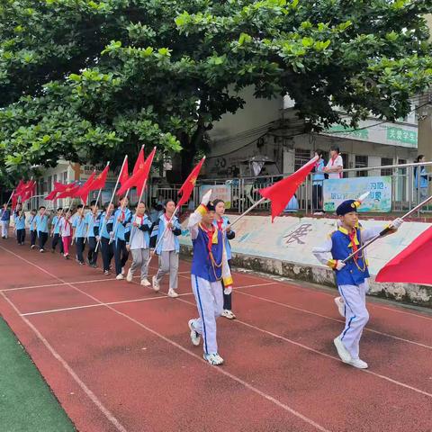 队旗飘飘扬梦想，童心向党代代传——甲子镇中心小学2024年第一批新队员入队仪式