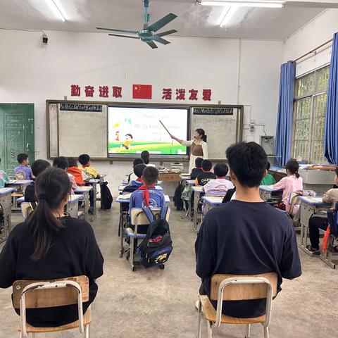 英语教研，研教英语---横州市百合镇田共村委小学英语教研活动