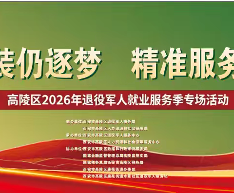 西安市高陵区退役军人事务局开展 “褪去戎装仍追梦 精准服务助就业” 退役军人就业服务季专场活动