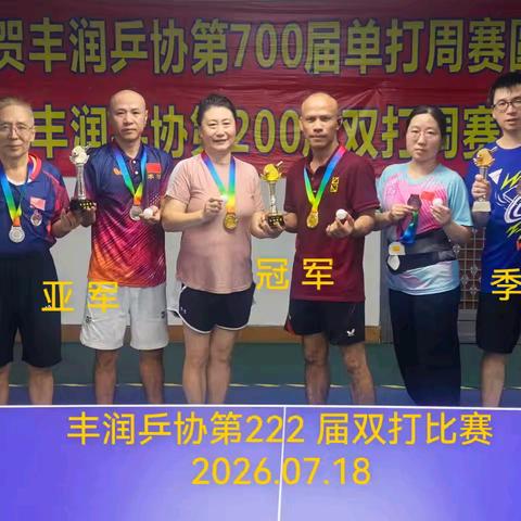 丰润双打周赛十九（26年6月20日第218届～）