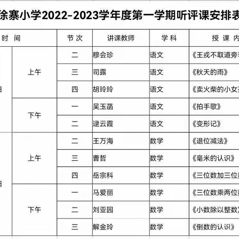 课堂磨练展风采，听课评课促提升
