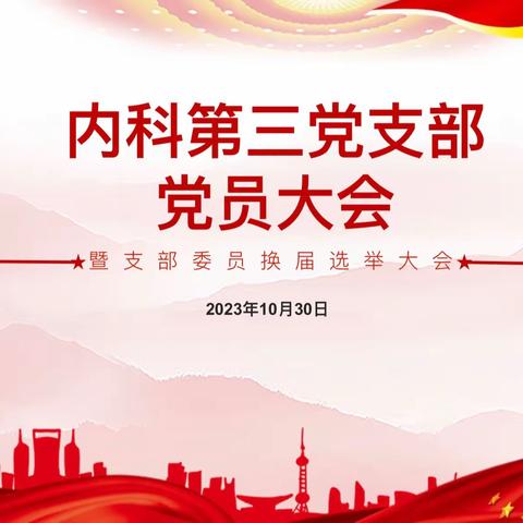 中共安康市中医医院内科第三党支部召开党员大会暨支部委员会换届大会