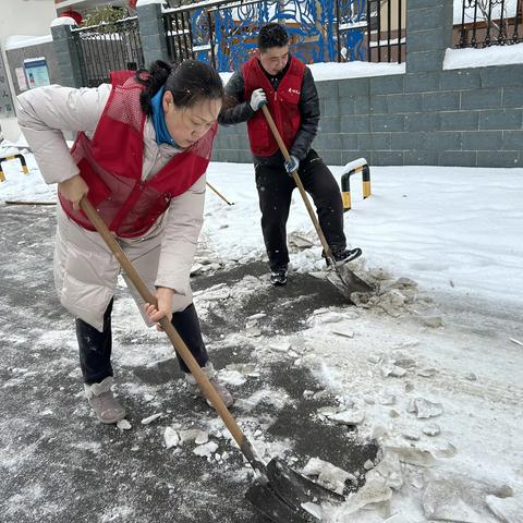 以雪为令 闻雪而动 恰如骄阳温一方----石家庄市实验幼儿园志愿者扫雪除冰在行动