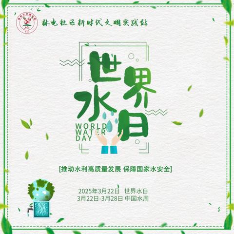 林电社区新时代文明实践站组织开展“推动水利高质量发展，保障我国水安全“世界水日、中国水周主题宣传活动