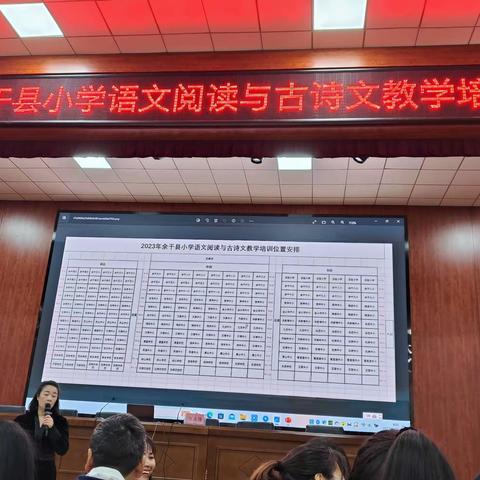 2023年余干县小学语文阅读与古诗文教学培训——黄埠中小