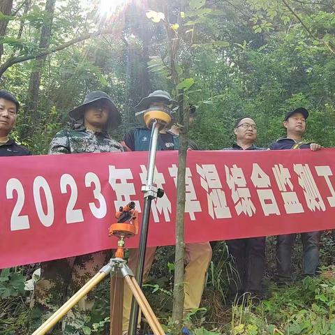 陕西省西北林业规划设计院专家来我县现场指导培训2023年林草湿综合监测评价