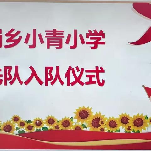 “童心向党   快乐成长” ‍芦岗乡小青小学 ‍少先队入队仪式 ‍