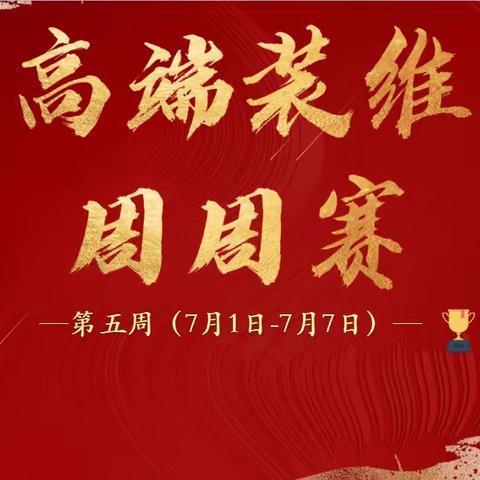 “锋芒翼夏”高端装维劳动竞赛 （第五周）