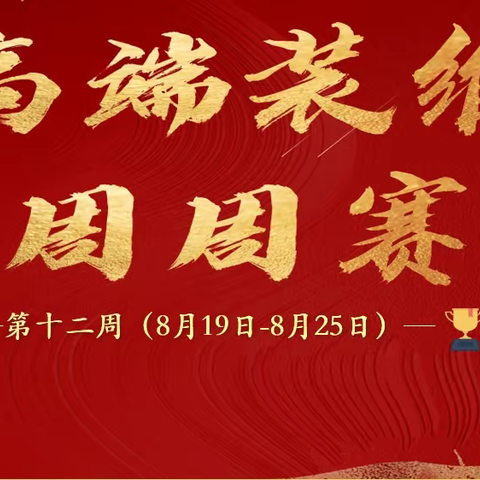 “锋芒翼夏”高端装维劳动竞赛 （第十二周）