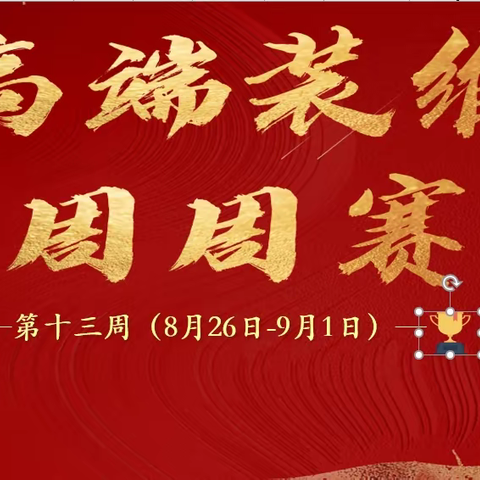 “锋芒翼夏”高端装维劳动竞赛 （第十三周）