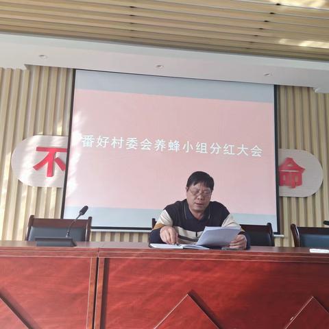 畅好乡番好村委会养蜂小组分红大会