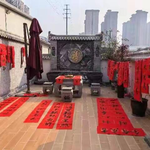 龙行龘龘迎新年 翰墨丹青绘新篇贺家村喜迎新春送春联活动