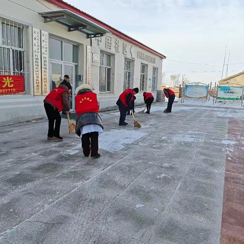北湖街道红骥牧场社区开展“清雪护行，情暖家园”志愿服务活动