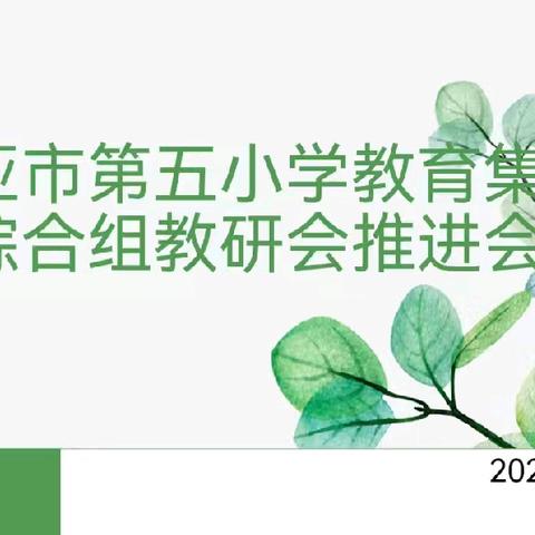 以研促教，教研相长，以教促研，研而致远——三亚市第五小学教育集团综合组教研活动