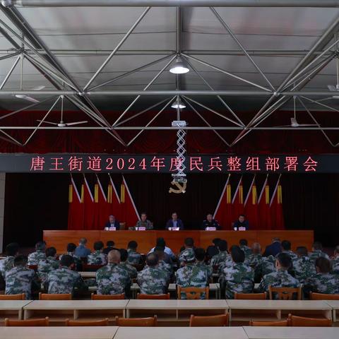 唐王街道召开2024年民兵整组部署会暨民兵整组潜力调查部署会