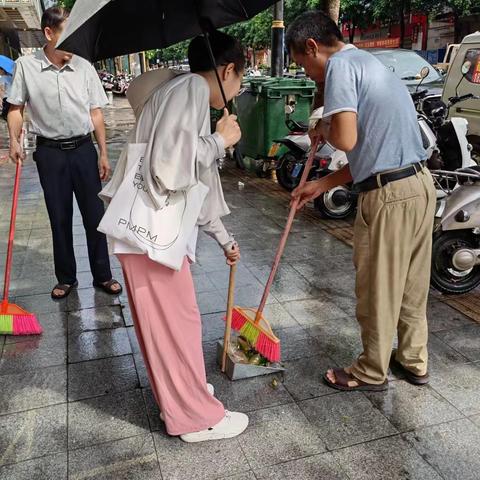 县畜牧中心周末城市综合环境整治工作