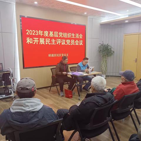 2023年昭通居民区组织生活会暨民主评议党员会议