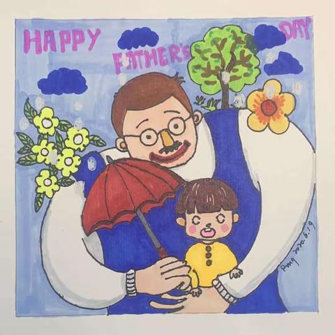 Happy Father ' s Day 您是我的大树，陪我遮挡风雨 愿时光时光再慢些吧！父亲节快乐