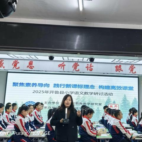 秋研赋新篇 课标润教心——2025年开鲁县小学语文教学研讨活动纪实