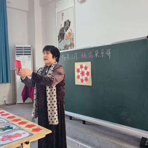 【高陵文旅】非遗在校园 | 巧手细剪裁，桃花朵朵开——古城小学剪纸培训