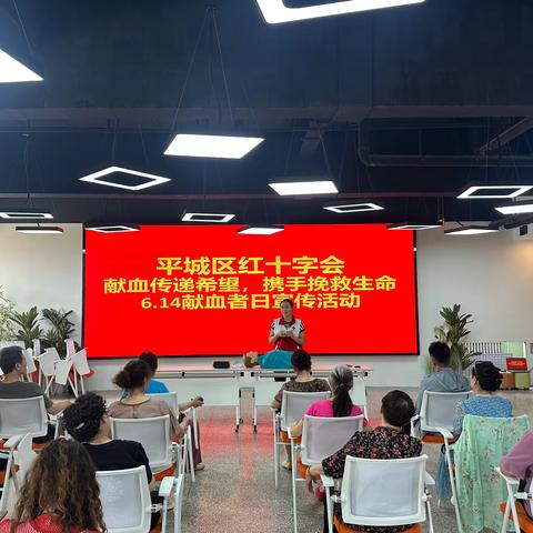 平城区红十字会开展世界献血者日主题宣传普及活动
