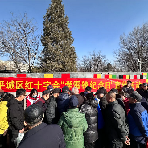 学雷锋纪念日｜平城区红十字会开展公益宣传义诊活动