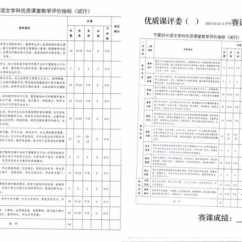 百舸争流齐奋进，百花争艳斗芳菲 ——“四课”竞赛灵武市优质课复赛语文学科灵武二中赛场赛课活动纪实