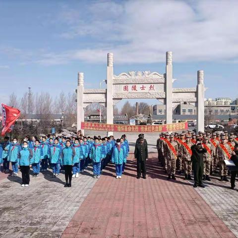 缅怀革命先烈  传承红色血脉  军校共建——张甲洲红军小学参加县人民武装部专题党日活动