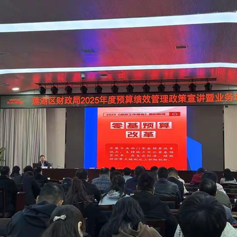 学政策，强管理，重实操 ----莲湖区财政局成功召开 2025年度预算绩效管理政策宣讲暨业务培训会