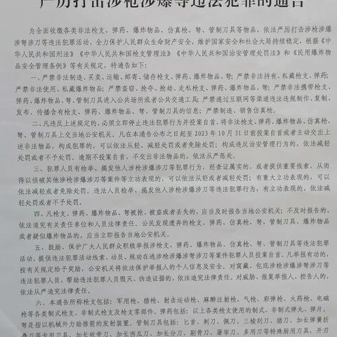 林家社区开展涉枪涉爆宣传活动