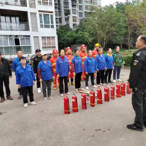 皇华三千里小区消防演练