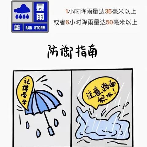 “暴雨防范，安全相伴”——海口市中心幼儿园暴雨天气安全温馨提醒