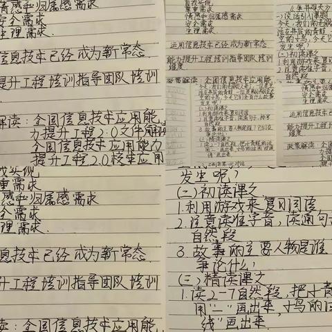 “中小学教师信息科技2.0项目学习”——杨树房中心小学六年级教研组在行动