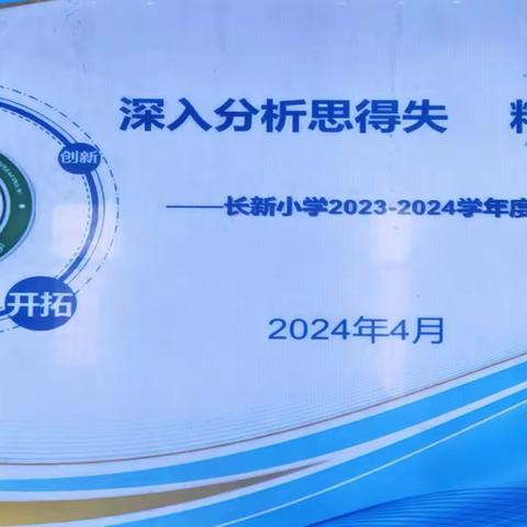 深入分析思得失 精准施策提质量———长新小学英语、科学月考质量分析