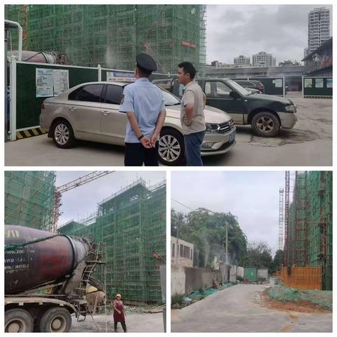 住建大队7月19日环境空气质量改善200天专项执法工作