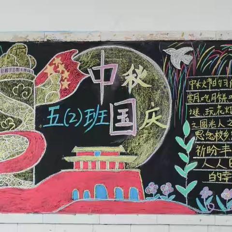 “迎中秋，庆国庆”——马关县南捞乡中心学校开展主题黑板报活动
